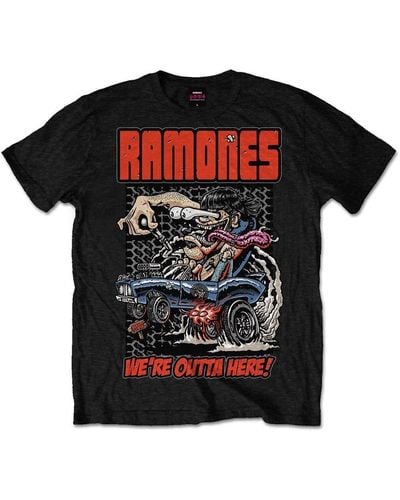 Ramones Outta Here T-shirt - Black