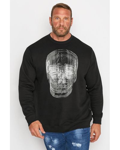 BadRhino X-ray Skull Print Sweatshirt - Black