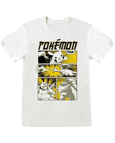 Pokemon Anime Style Cover T-shirt - White