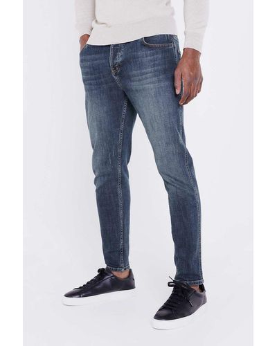 Jameson Carter Monford' Cotton Stretch Straight Leg Denim Blue Wash Jeans