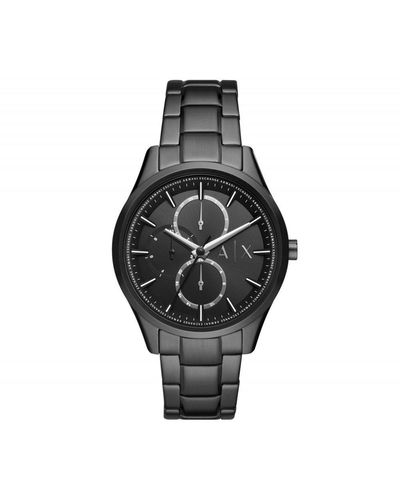 Armani Exchange Stainless Steel Fashion Analogue Quartz Multifunction Watch - Ax1867 - Black