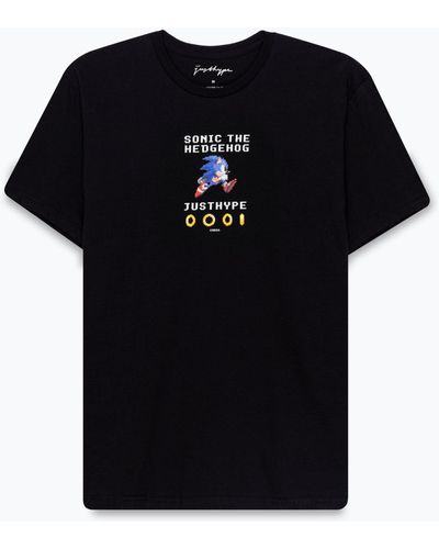 Hype X Sonic Rings T-shirt - Black