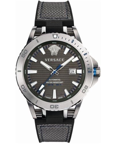Versace Sport Tech Diver Stainless Steel Luxury Analogue Watch - Verc00118 - Black