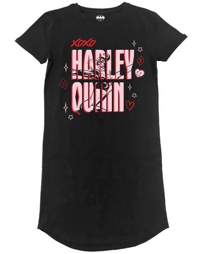 Batman Harley Quinn T-shirt Dress - Black