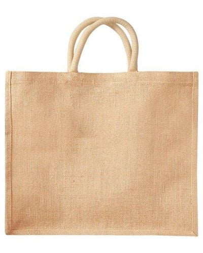 Westford Mill Jumbo Jute Shopper Bag - Natural