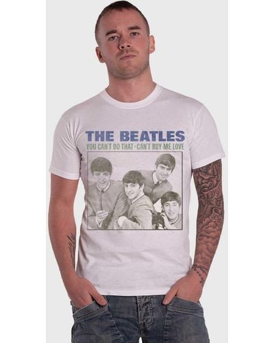 Beatles Can't Buy Me Love T Shirt - White