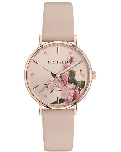 Ted Baker Phylipa Romance Stainless Steel Fashion Analogue Watch - Bkpphf307 - White