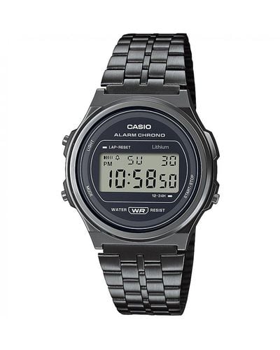 G-Shock Eclassic Black Ip Digital Watch A171WEGG-1AEF