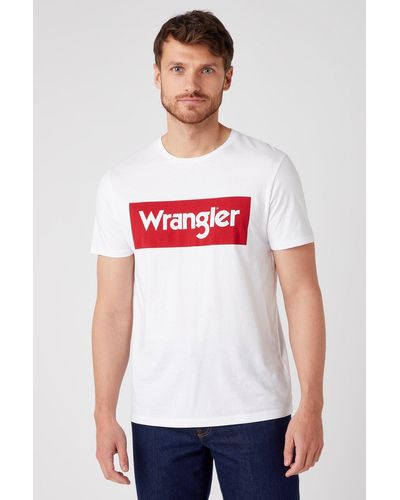 Wrangler Wr Ss Logo Tee White