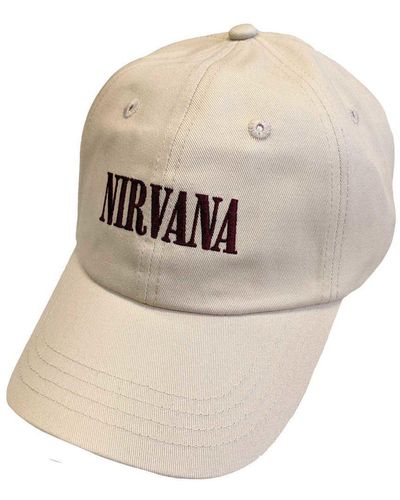 Nirvana In Utero Logo Baseball Cap - Natural