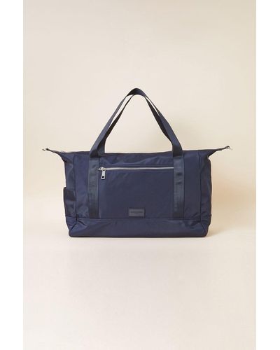 Accessorize Quilted Weekend Bag - Blue