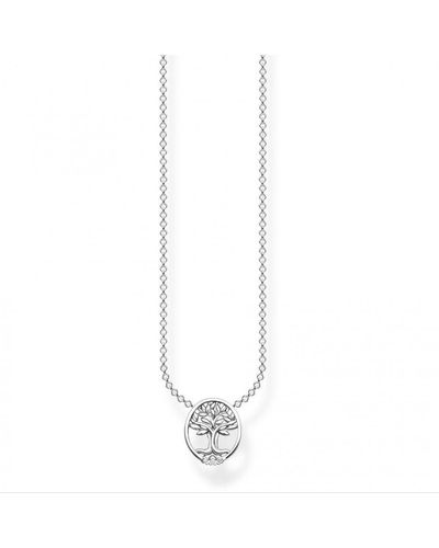 THOMAS SABO Jewellery Charm Club Sterling Silver Necklace - Ke2126-051-14-l45v - White