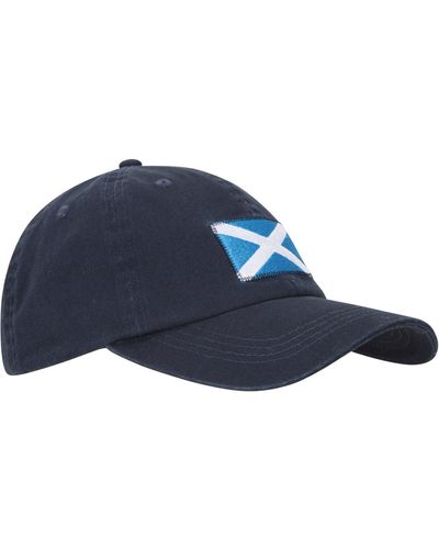 Mountain Warehouse Scotland Baseball Cap Casual Adjustable Head Strap Hat - Blue