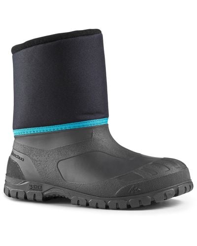 Quechua Decathlon Kids' Warm Waterproofhiking Boots Sh100 Warm Size 8 - 4.5 - Black