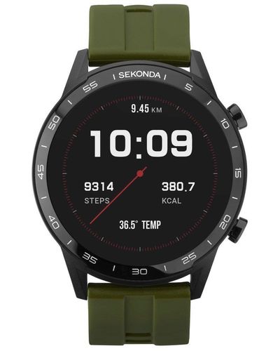 Sekonda Plastic Case Silicone Flex Smartwatch - 1993 - Black