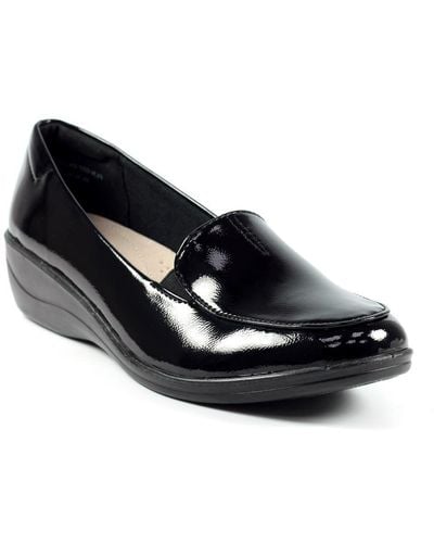 Lunar Elsbeth Leather Glossy Shoes - Black