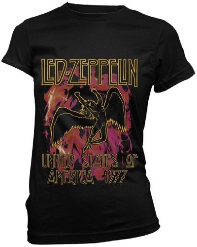 Led Zeppelin Flames T-shirt - Black