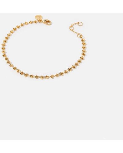 Accessorize Gold-plated Bobble Chain Bracelet - Metallic