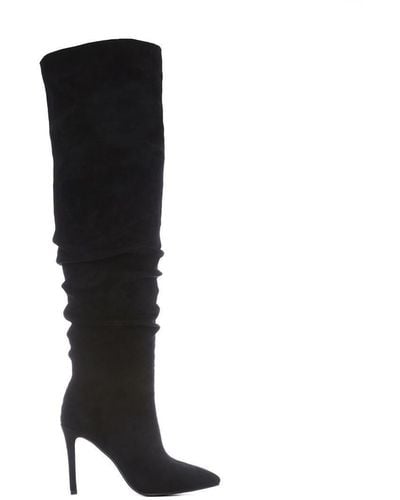 Moda In Pelle 'siara' Alcantara Over The Knee Boots - Black