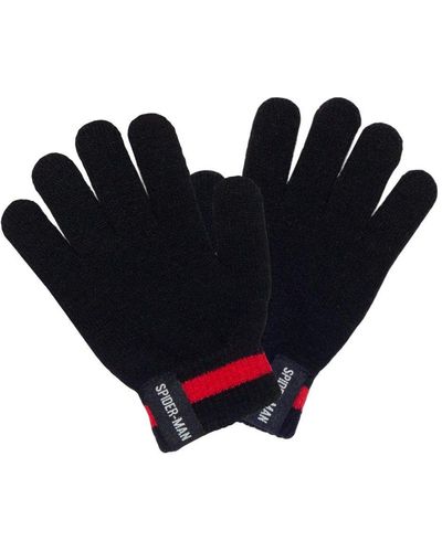 Spider-man Web Head Logo Gloves - Black