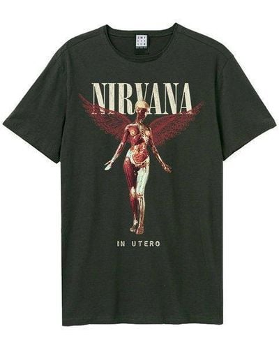 Rocksax Nirvana T Shirt - In Utero Amplified Vintage - Black