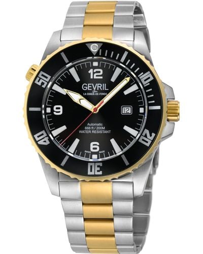 Gevril Canal Street 46602b Swiss Automatic Sellita Sw200 Watch - Metallic
