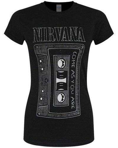Nirvana Come As You Are Tape Cotton T-shirt - Black
