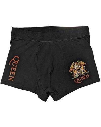 Queen Classic Crest Boxer Shorts - Black