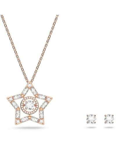 Swarovski Stella Star Necklace And Stud Earrings Jewellery Set - 5622730 - Multicolour