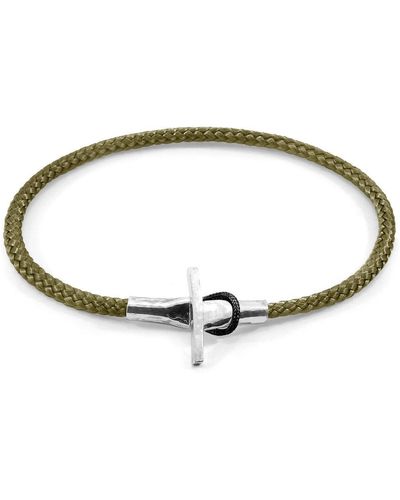 Anchor and Crew Cambridge Silver And Rope Bracelet - Metallic