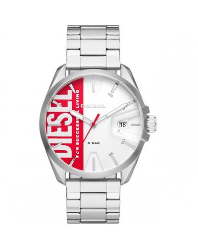 DIESEL Ms9 Stainless Steel Fashion Analogue Quartz Watch - Dz1992 - White