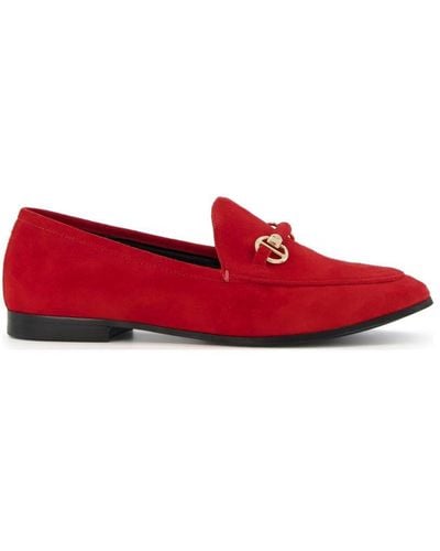 Dune 'guiltt 2' Suede Loafers - Red