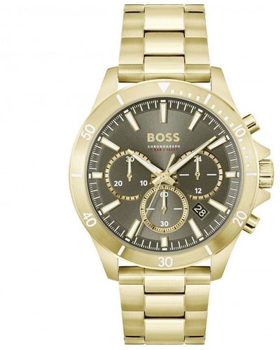 Men in 1513997 Steel | Stainless BOSS Watch BOSS - Analogue HUGO Black by One UK Fashion for Lyst