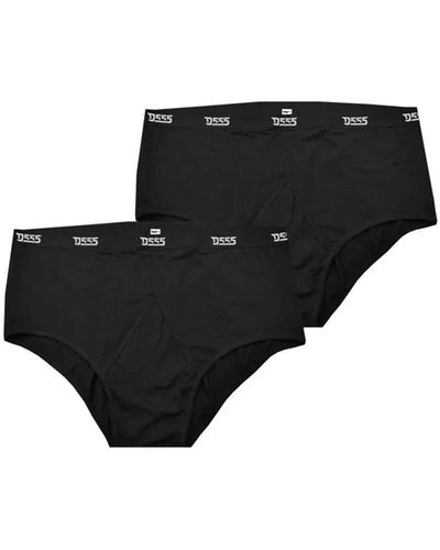 Duke Clothing Thompson D555 Y Front Briefs (pack Of 2) - Black