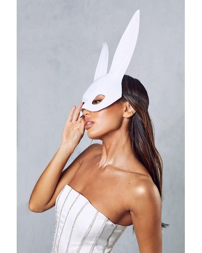 MissPap Halloween Bunny Face Mask - White
