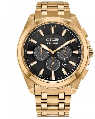 Citizen Eco-drive Chronograph Stainless Steel Classic Watch - Ca4512-50e - Metallic