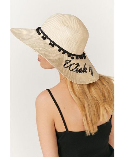 Coast Wish You Were Here Straw Hat - Natural