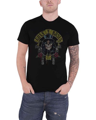 Guns N Roses Slash 85 T Shirt - Black
