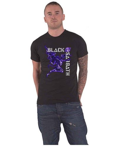 Black Sabbath Henry Retro Cotton T-shirt - Blue