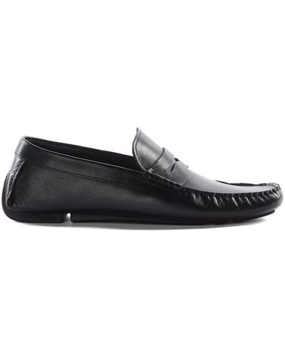 Dune 'brantley' Leather Loafers - Black