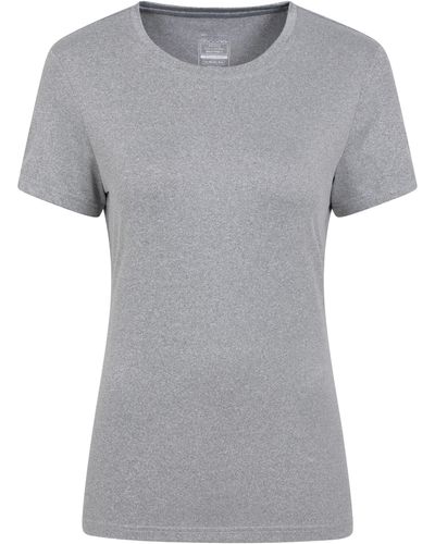 Mountain Warehouse Breeze Recycled Yarn Tee Short Sleeved T-shirt - Grey