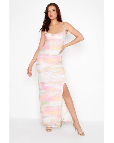 Long Tall Sally Tall Printed Mesh Maxi Dress - White