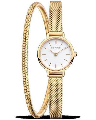 Bering Classic Stainless Steel Classic Solar Watch - 11022-334-lovely-gwp170 - Metallic