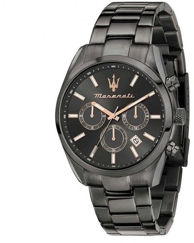 Maserati Attrazione Stainless Steel Sports Analogue Quartz Watch - R8853151001 - Black