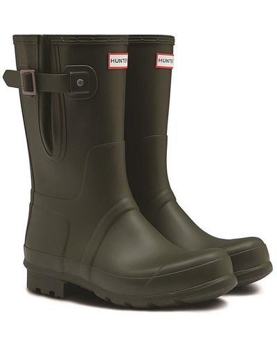 HUNTER 'original Adjustable Short' Wellington Boots - Black