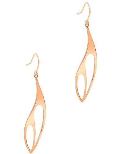 Pure Luxuries Gift Packaged 'shirley' 18ct Rose Gold Plated Sterling Silver Earrings - Metallic
