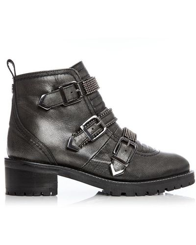 Moda In Pelle 'bexxie' Leather Ankle Boots - Black