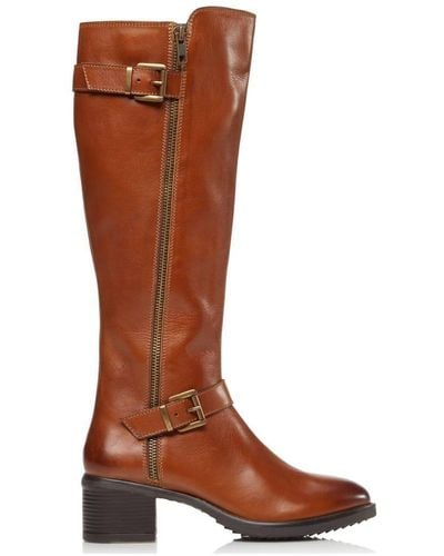 Dune 'tarrow' Leather Knee High Boots - Brown
