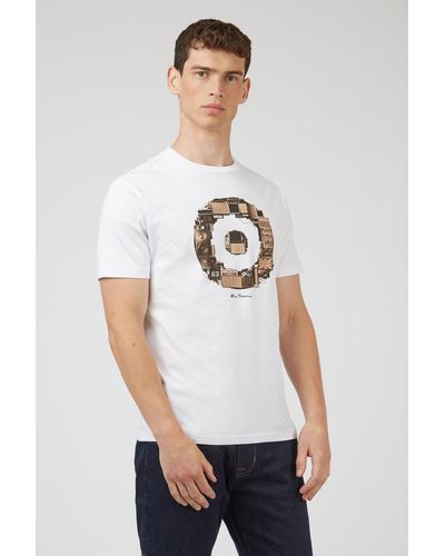 Ben Sherman Target Speakers T-shirt - White