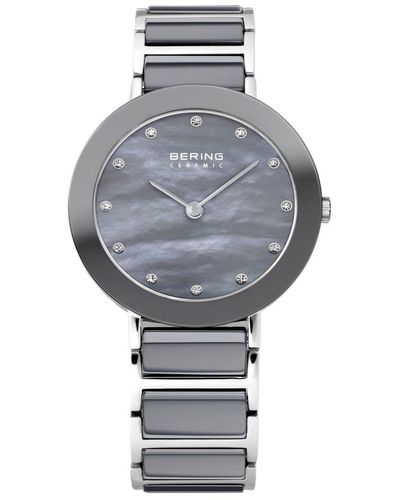 Bering Ceramic Classic Analogue Quartz Watch - 11429-789 - Grey
